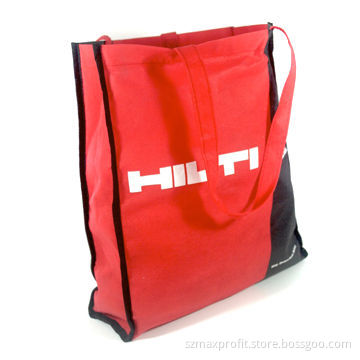 Nonwoven Shopping Bag, Available in Red, Measures 36 x 40 x 10cm, Suitable for Shopping